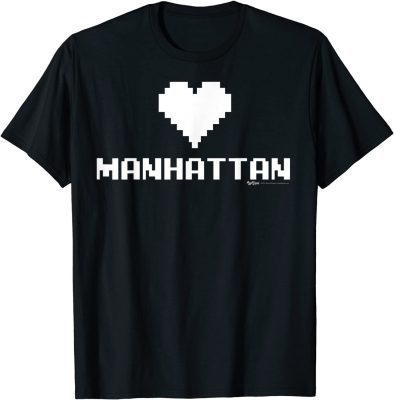 Manhattan 8-Bit Gamer City T-Shirt