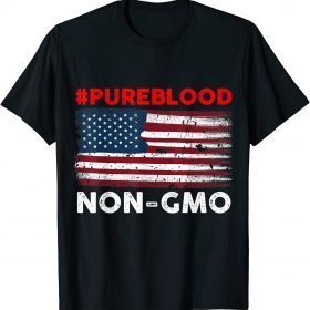 American vintage flag pure blood non gmo Shirts