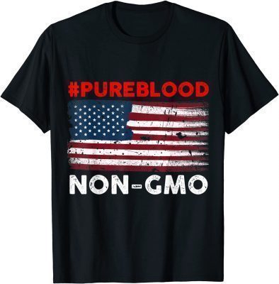 American vintage flag pure blood non gmo Shirts