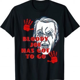 Official Biden Lied People Died Anti Biden USA Flag Bloody Hand Biden T-Shirt