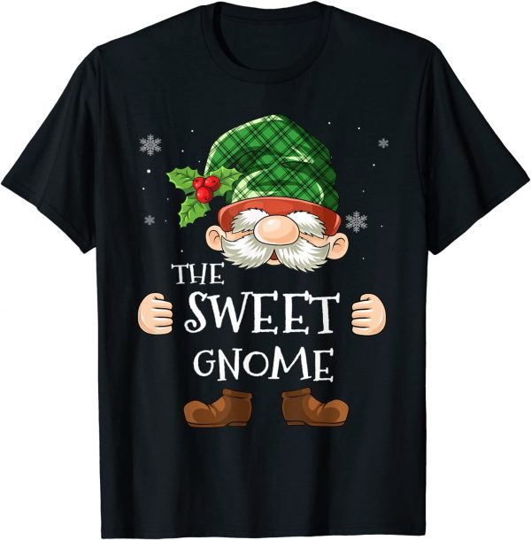 Sweet Gnome Matching Family Group Christmas Party Pajama T-Shirt