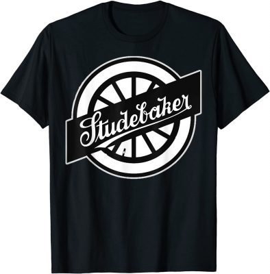 Official Studebaker Wheels Tee Logo T-Shirt