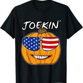 Joekin' Funny Biden Pumpkin Anti Biden Conservative Fall T-Shirt