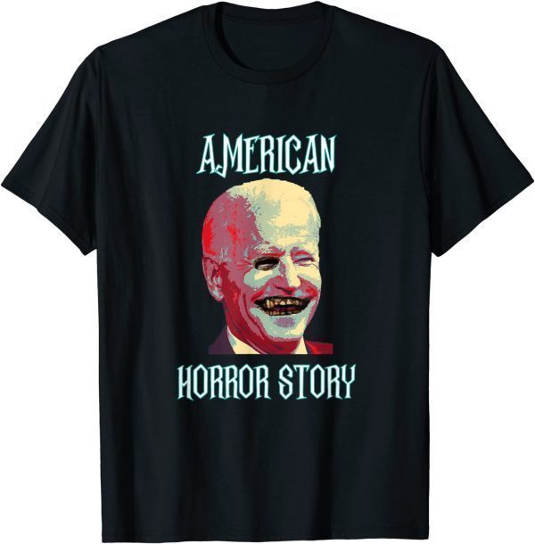 Official Retro Vintage Biden Horror American Zombie Story Halloween T-Shirt