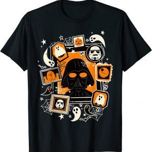Star Wars Darth Vader And Ghosts Halloween Poster Unisex Tee Shirt