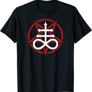 T-Shirt Satanic Leviathan Cross And Pentagram