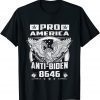 Classic Pro America Anti-Biden 8646 Freedom Eagle Political Humor T-Shirt