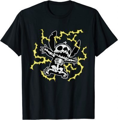 T-Shirt Disney Stitch Skeleton Halloween 2021