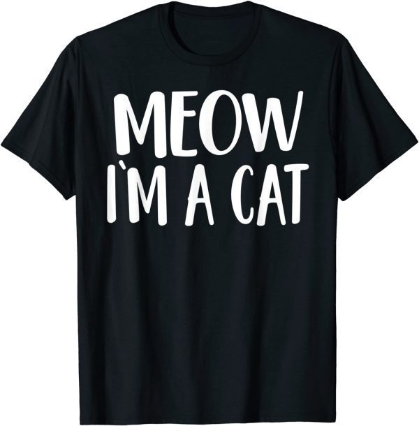Official Meow I'm A Cat Halloween T-Shirt