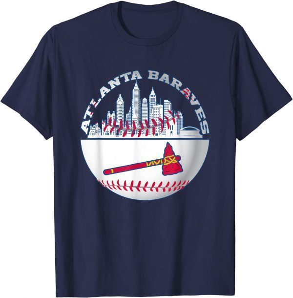 Atlanta Baseball Distressed Game Day Brave Vintage Fan Lover T-Shirt