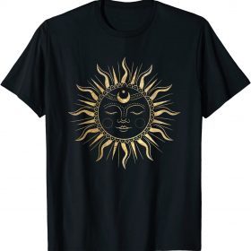 Sun Light Dark Academia Aesthetic Clothing Occult Witch Moon T-Shirt