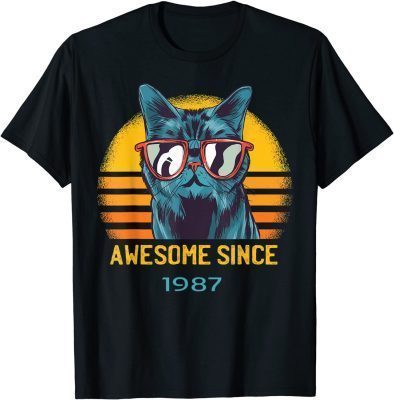Awesome Cat Since 1987 T-Shirt