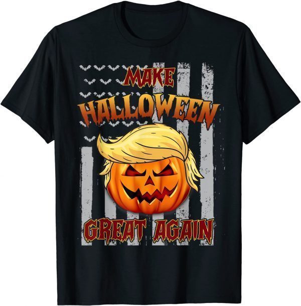 Classic USA Trumpkin Make Halloween Great Again Funny Halloween T-Shirt