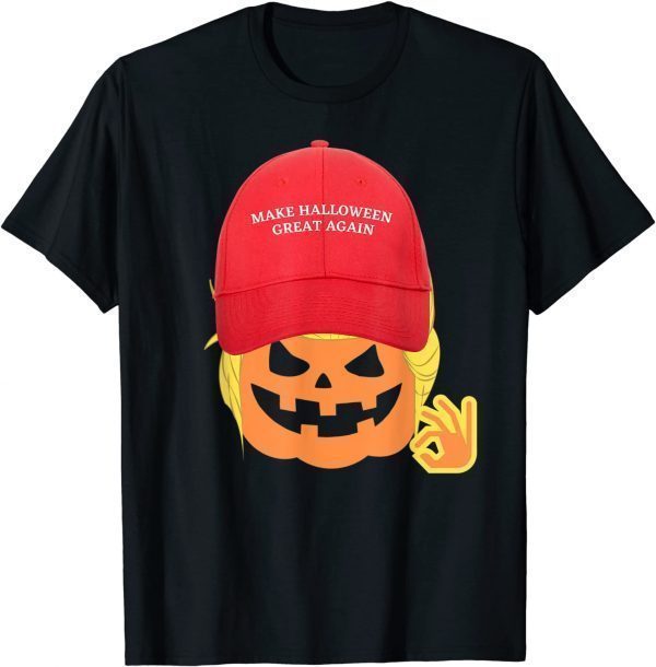 Halloween Trump Pumpkin Costume Gift Tee Shirt