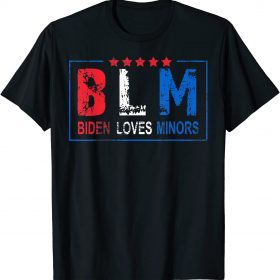 Official Biden Loves Minors, BLM Funny Joe Biden 2021 T-Shirt