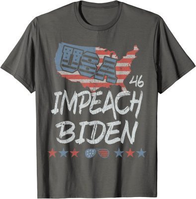 Impeach 46 Biden ,Impeach Biden ,Anti Biden Political USA T-Shirt