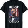 Hey Joe You Suck Lincoln Anti Biden Flag Of USA Biden Sucks 2021 T-Shirt