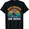 Happy Christmas Halloween 2021 Jokes Pumpkin Joe Biden Retro T-Shirt