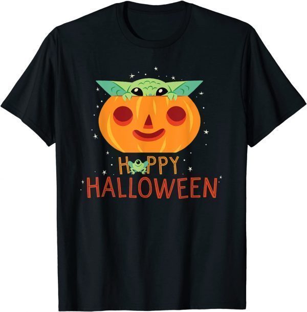T-Shirt Star Wars The Mandalorian Grogu Happy Halloween
