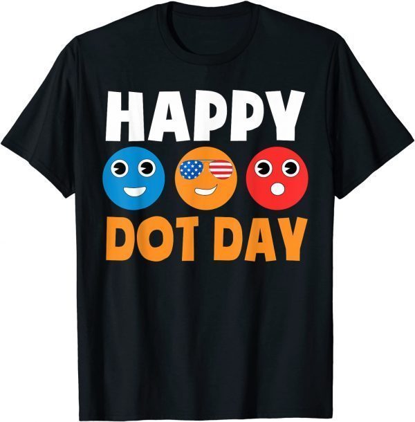 Funny Happy International Dot Day Cute Colorful Dots Kids Toddler T-Shirt
