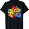 Glow Party Splash Colorful T-Shirt