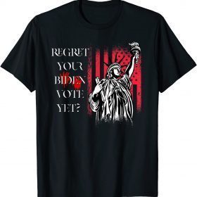 T-Shirt Trump Regret Your Vote Yet anti Biden Republican Fire Biden 2021