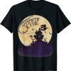 Funny Halloween Witch Riding Broom Full Moon Witchin Ride T-Shirt