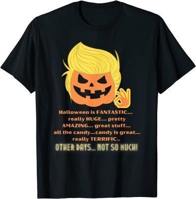 Funny Halloween Trump Pumpkin Costume T-Shirt