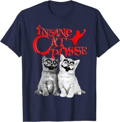 Insanes Funny Cat Posse Halloween For Men Women T-Shirt