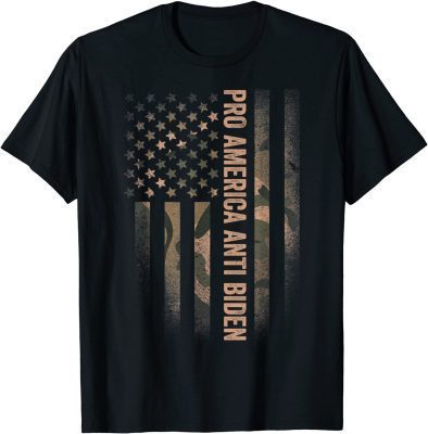 PRO AMERICA ANTI BIDEN FLAG USA IMPEACH JOE BIDEN ANTI BIDEN T-Shirt