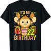 Funny Its My 22nd Birthday Monkey Lover T-Shirt