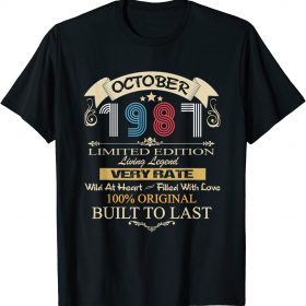October 1987 Limited Edition Living Legend Birthday T-Shirt