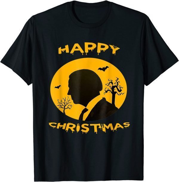 Happy Christmas Halloween Jokes Pumpkin Funny Joe Biden T-Shirt