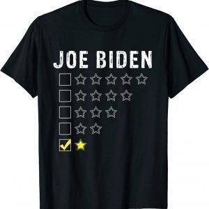 Voter Anti Joe Biden One Star Rating Funny Republicans Unisex T-Shirt