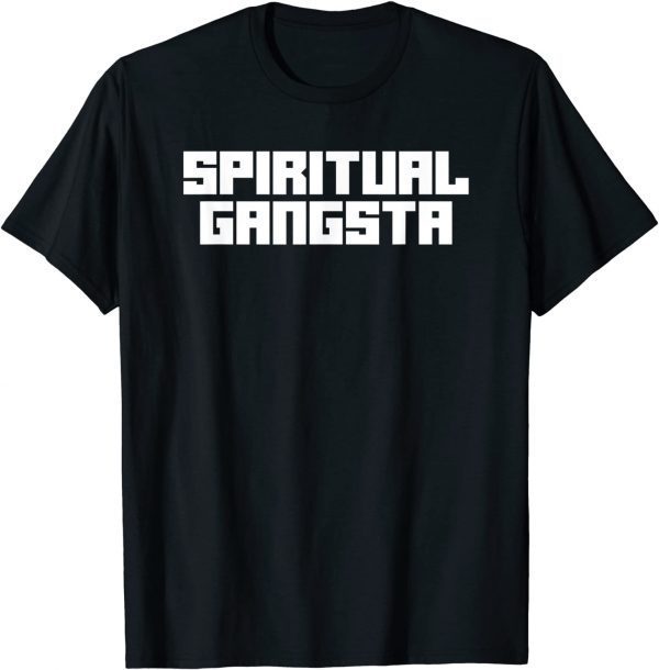 2021 Vintage Style Yoga Spiritual Gangsta Gift T-Shirt