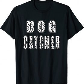 Funny Dog Catcher Costume Dalmatian Shirt Pattern Dog Costume Dad T-Shirt