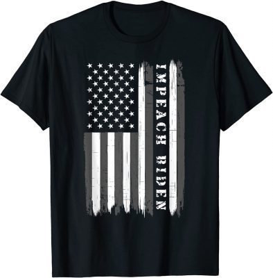 Impeach Joe Biden, USA Flag, Anti Biden Unisex T-Shirt