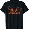 Classic Halloween Pumpkin Nephrologist Stethoscope Heartbeat Doctor T-Shirt