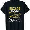 Escape Room Squad Tshirt Vintage Key Design Lock Team Crew T-Shirt