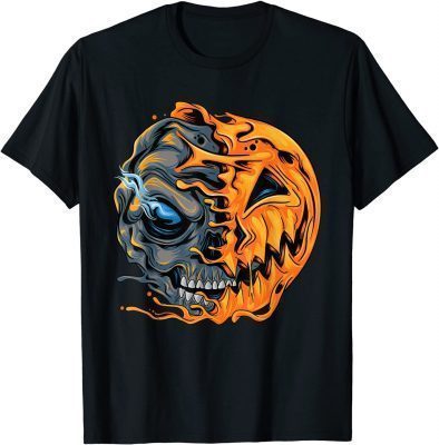 Official Boys Halloween Pumpkin Skull Zombie Graphic Kids Teens Men T-Shirt