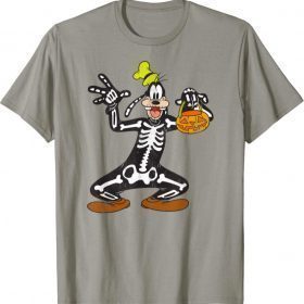 Disney Goofy Skeleton Halloween Funny T-Shirt