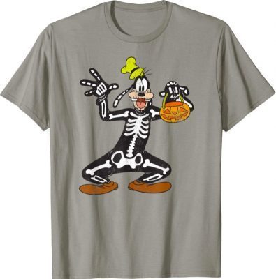 Disney Goofy Skeleton Halloween Funny T-Shirt