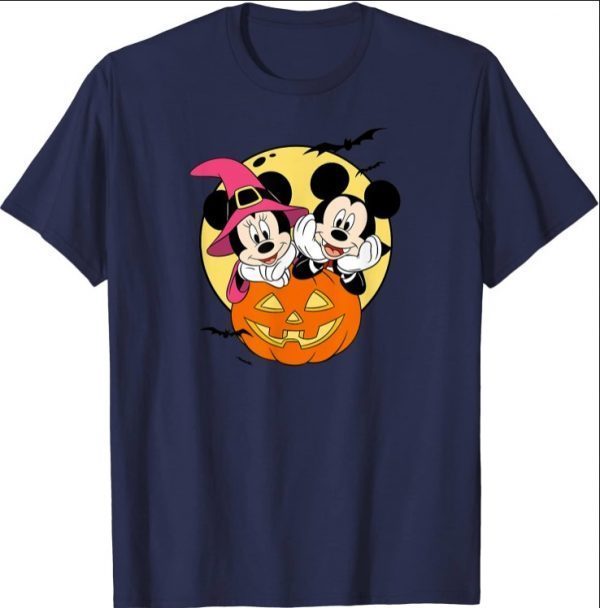 Official Disney Mickey and Minnie Halloween T-Shirt