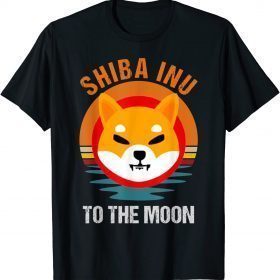 Official To The Moon, Shiba Inu Shib Coin Men Crypto Hodl T-Shirt