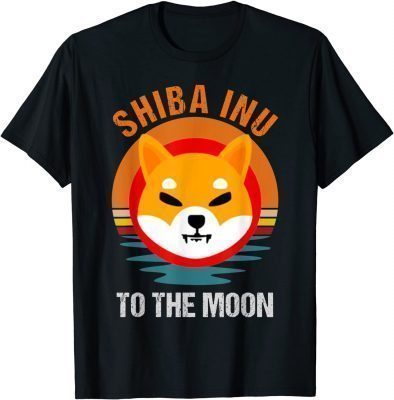 Official To The Moon, Shiba Inu Shib Coin Men Crypto Hodl T-Shirt