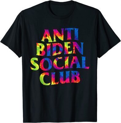 Classic Anti Biden Social Club Tie Dye Retro Vintage T-Shirt