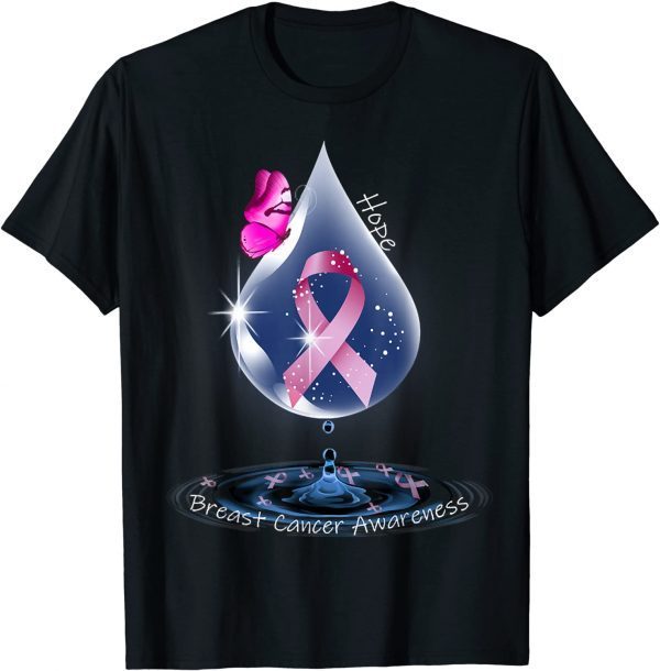 Breast Cancer Awareness Believe With Pink Ribbon T-Shirt