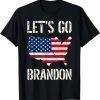 Official Anti Joe Biden Let's Go Brandon Tee Conservative Anti Liberal US Flag T-Shirt