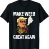 Funny Trump Marijuana Make Weed Great Again Cannabis T-Shirt