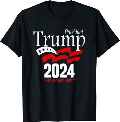 President Trump 2024 Keep America Great Baseball Pitcher T-Shirt